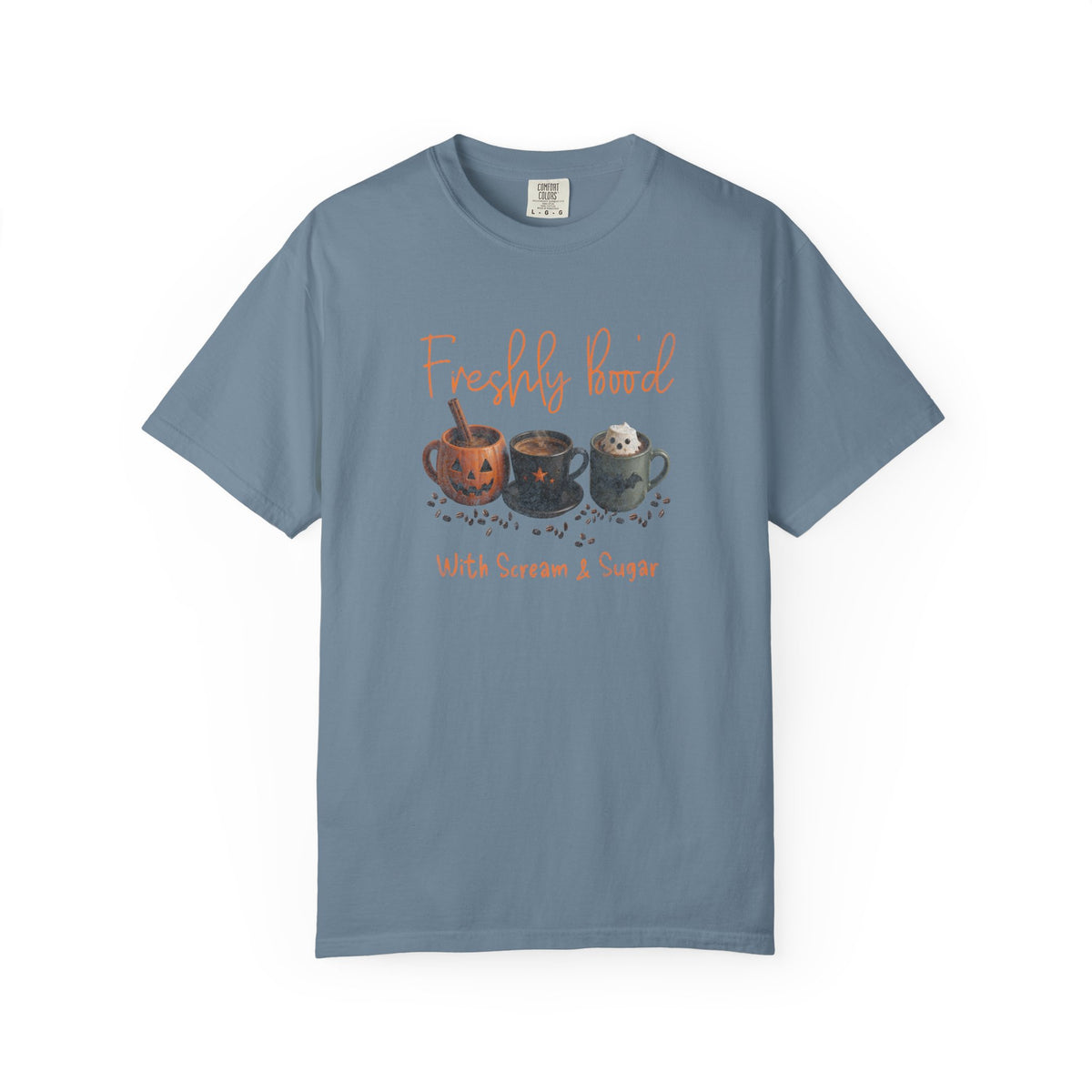 Freshly Brewed Scream & Sugar Coffee Halloween T-Shirt