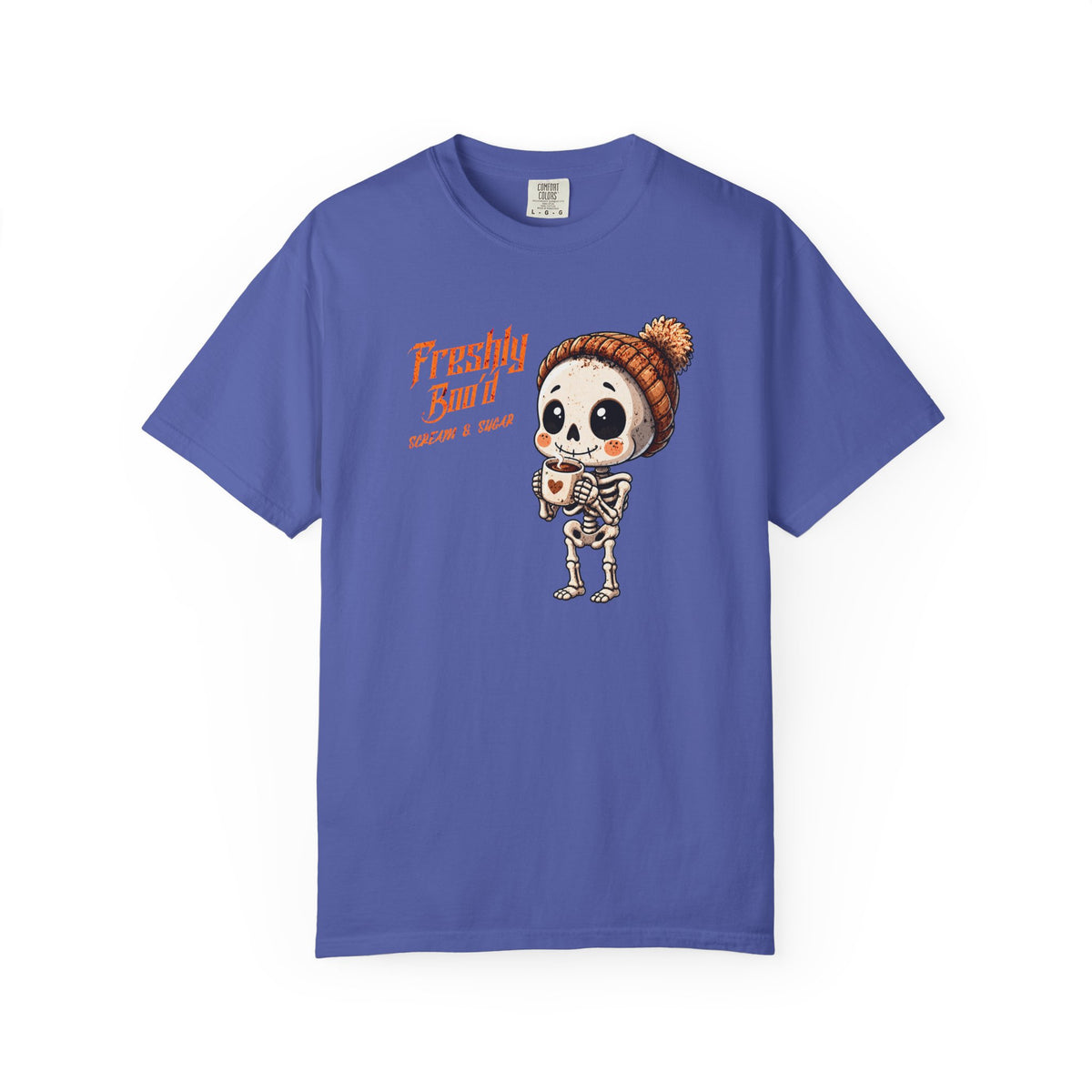 Cute Skeleton “Freshly Boo’d Coffee” Halloween T-Shirt