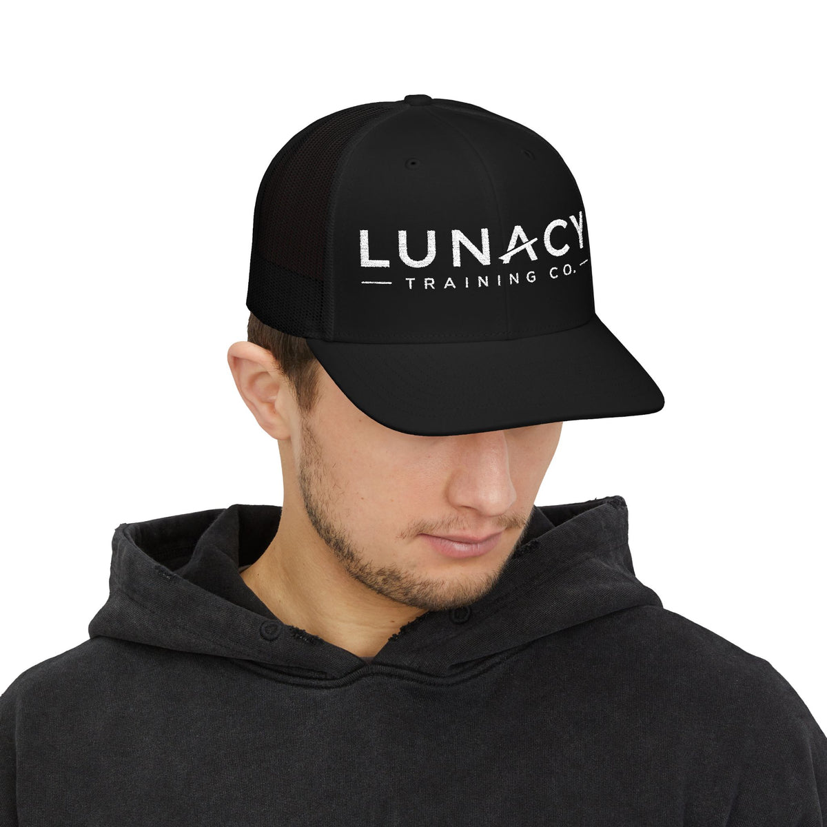 Embroidered Mesh Snapback Hat