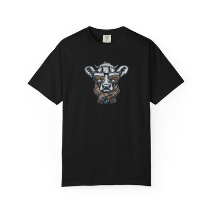 Rustic Fall Cow Cozy Tee
