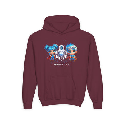 NF Superhero Kids Hoodie — "NF Strong: Strength in Every Nerve"