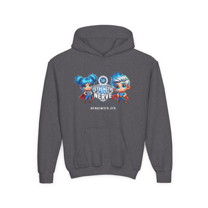 NF Superhero Kids Hoodie — "NF Strong: Strength in Every Nerve"