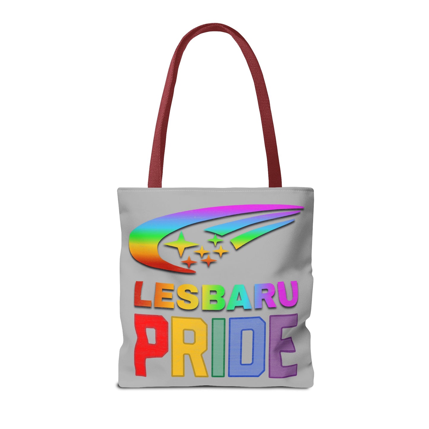 Lesbaru Pride Tote Bag, Subaru Lover, Lesbian, Reusable Bag, LGBT Rainbow Flag, LGBTQ Pride, Grocery Bag, Market Tote, Eco-Friendly