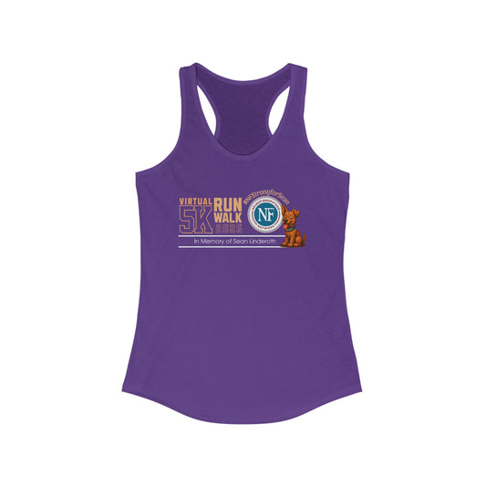 Virtual 5K Run Walk Women's Racerback Donation Tank *runs small