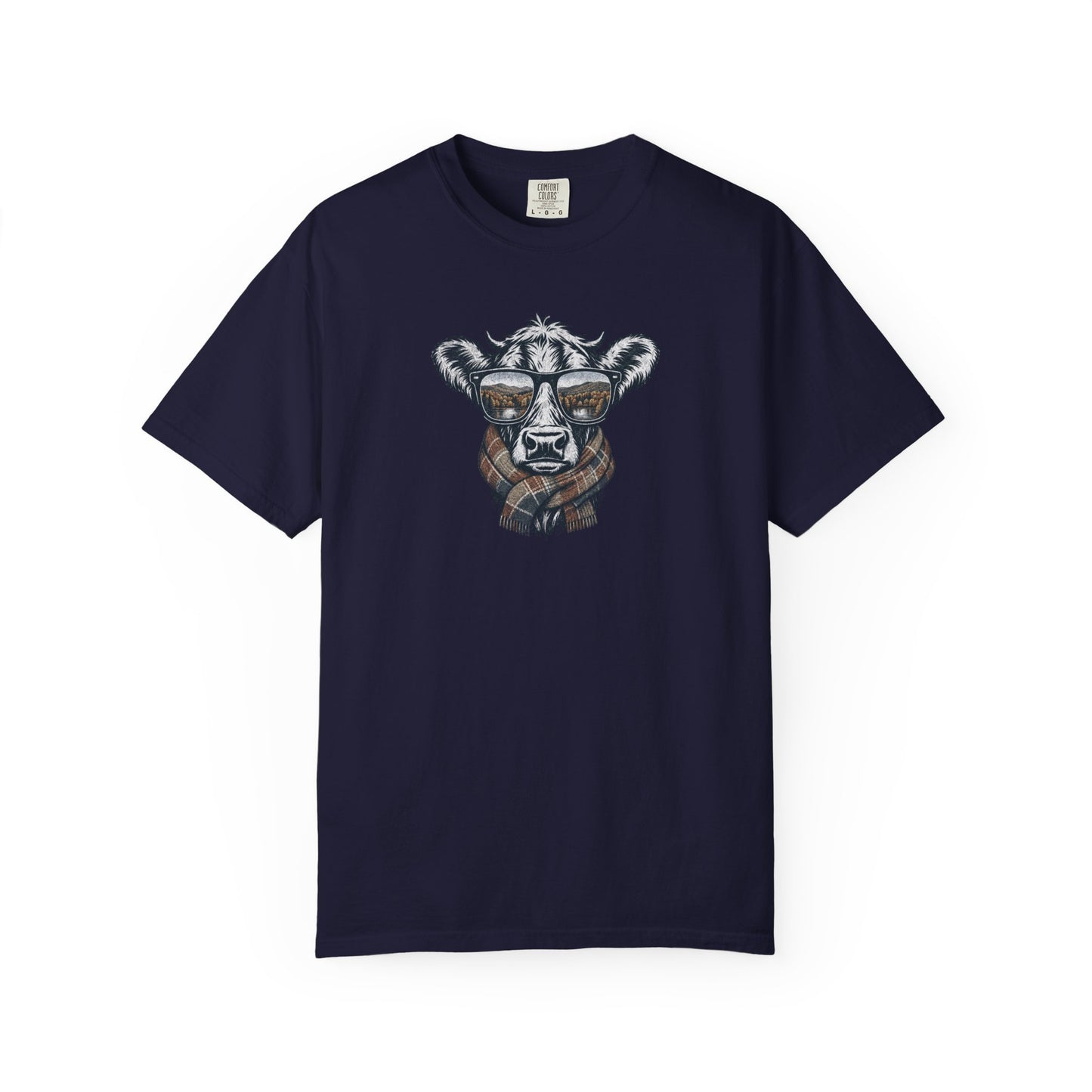 Rustic Fall Cow Cozy Tee