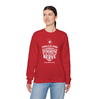 Crewneck Sweatshirt — "Strength in Every Nerve" Georgia Neurofibromatosis Awareness