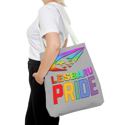Lesbaru Pride Tote Bag, Subaru Lover, Lesbian, Reusable Bag, LGBT Rainbow Flag, LGBTQ Pride, Grocery Bag, Market Tote, Eco-Friendly