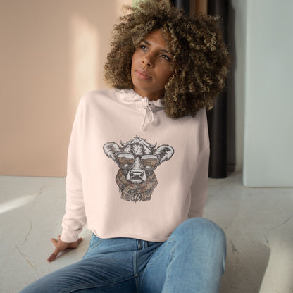 Fall Season Cow Crop Hoodie