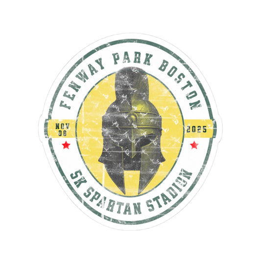 Boston Spartan Fenway Park Kiss-Cut Stickers