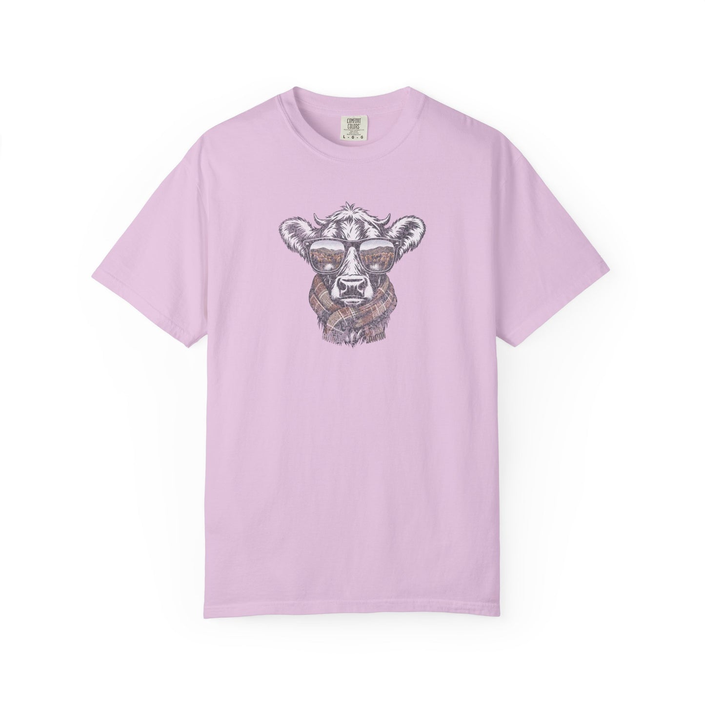 Rustic Fall Cow Cozy Tee