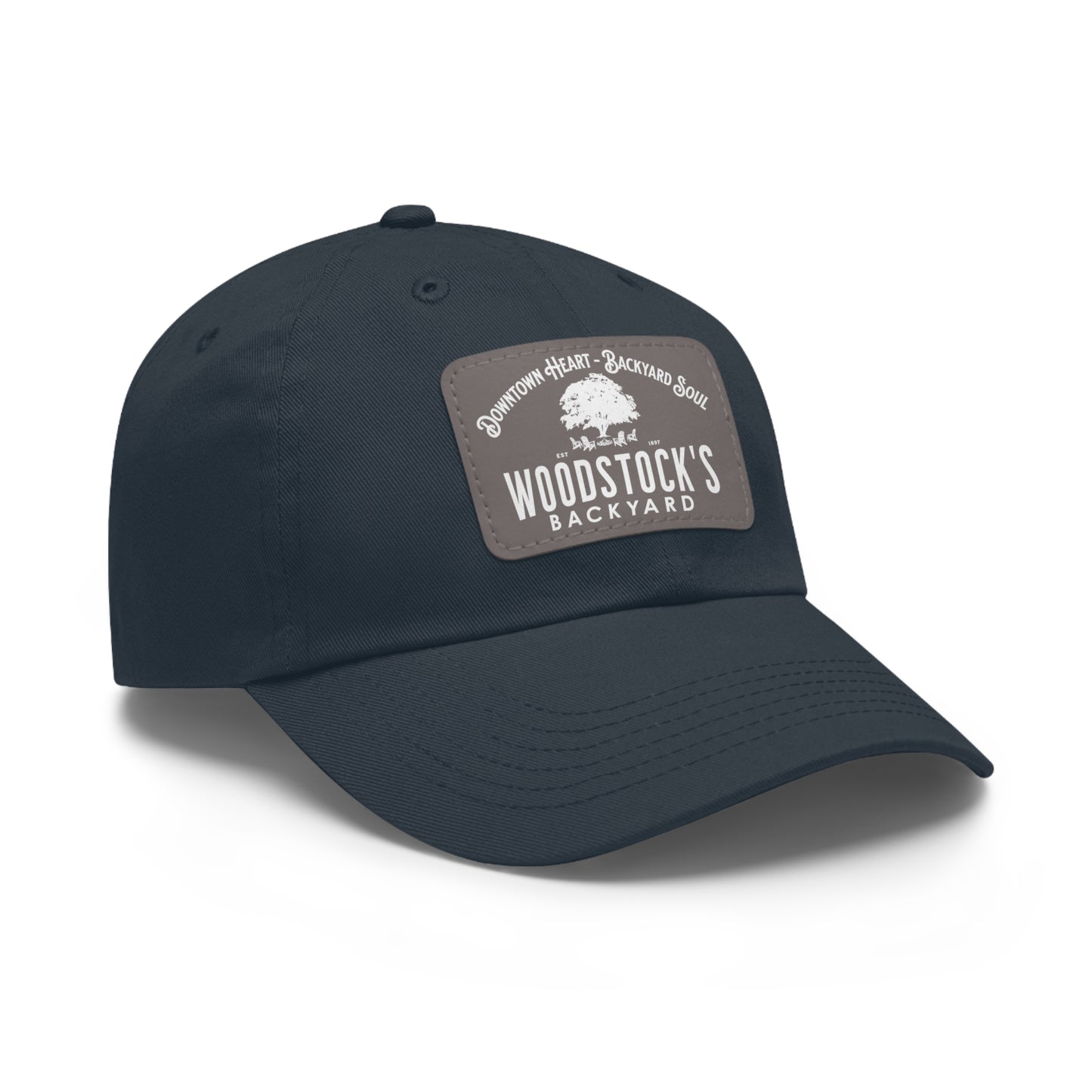 Woodstock's Backyard Leather Patch Hat
