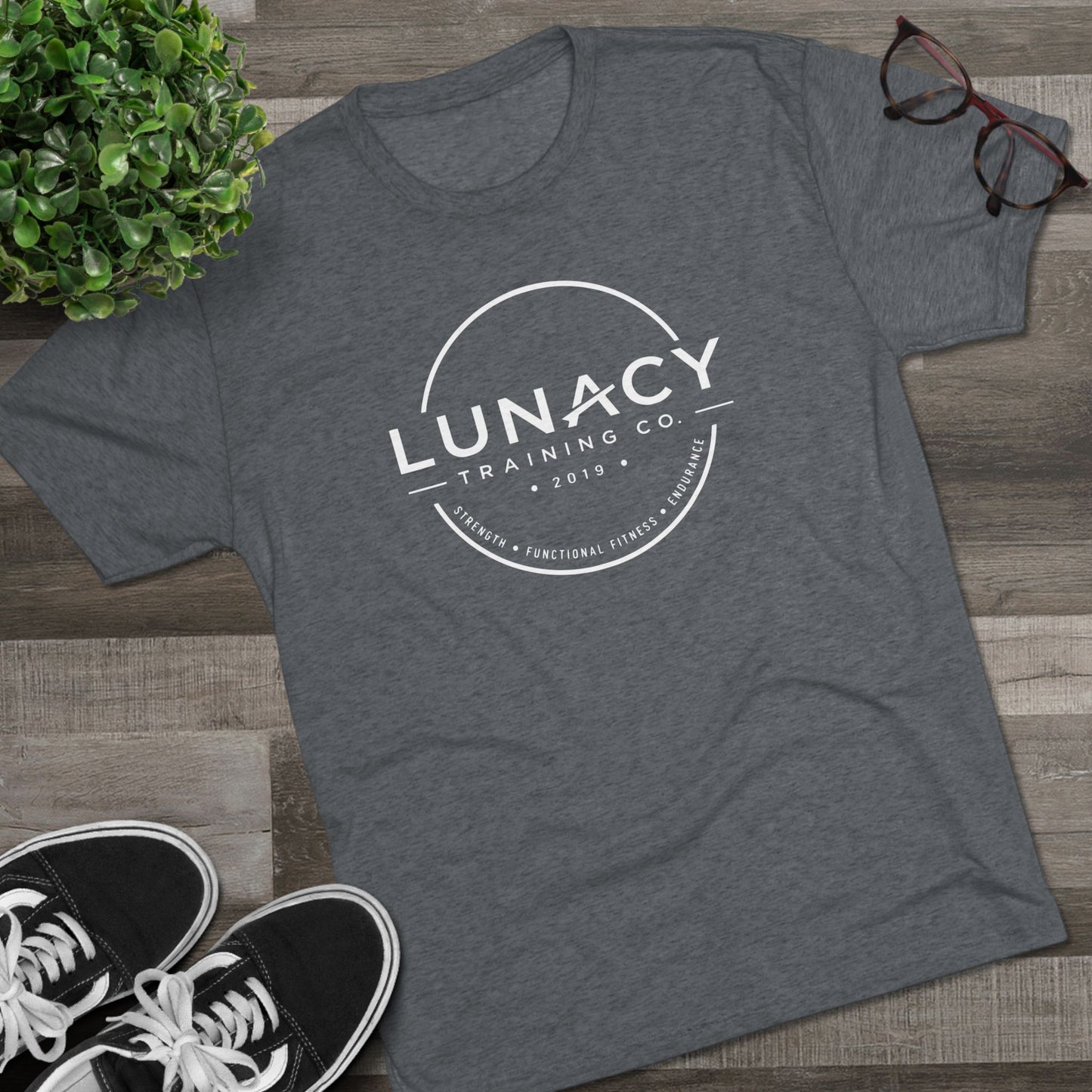 Lunacy Training Co. Circle Logo Next Level Tee