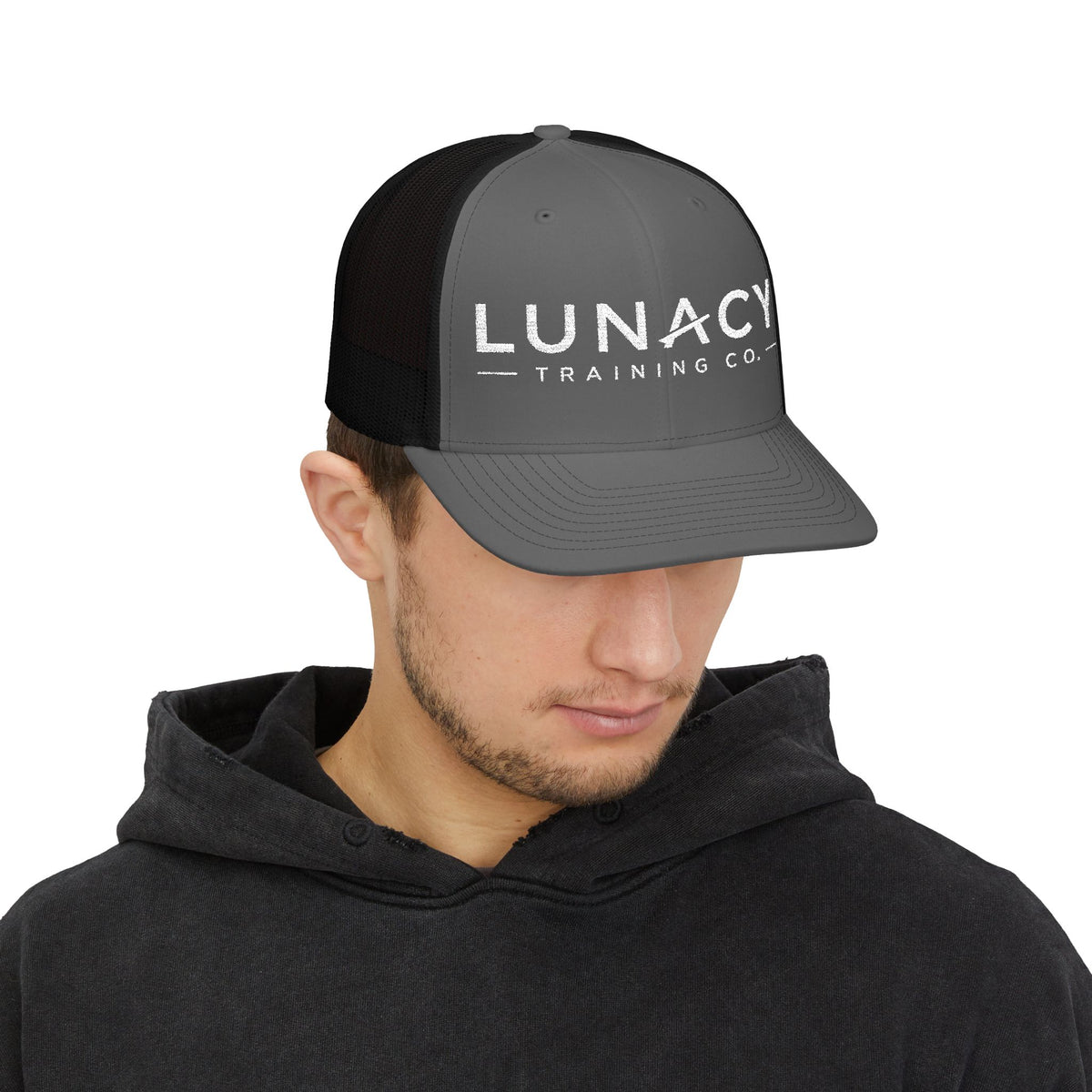 Embroidered Mesh Snapback Hat