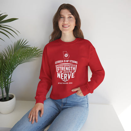 Crewneck Sweatshirt — "Strength in Every Nerve" Georgia Neurofibromatosis Awareness