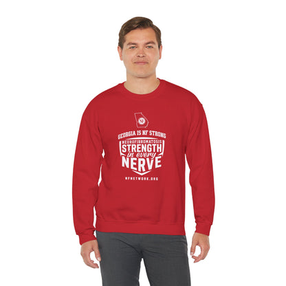 Crewneck Sweatshirt — "Strength in Every Nerve" Georgia Neurofibromatosis Awareness