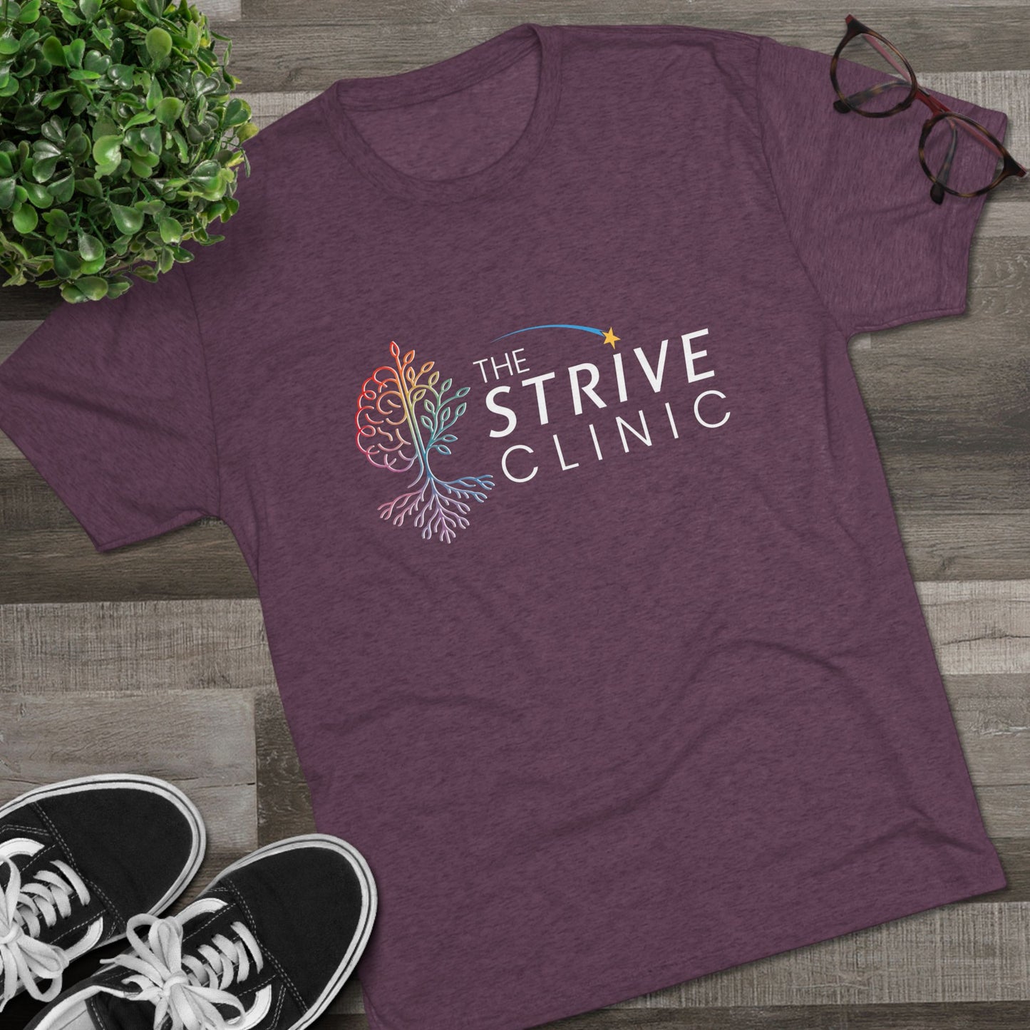 Strive Clinic Brain Tree Tee | Front Print