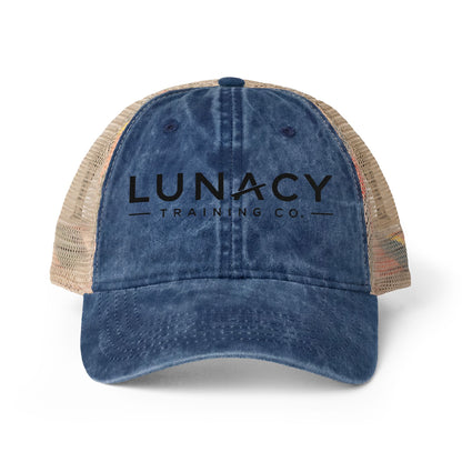 Lunacy Rebrand Black Women's Washed Mesh-Back Cap