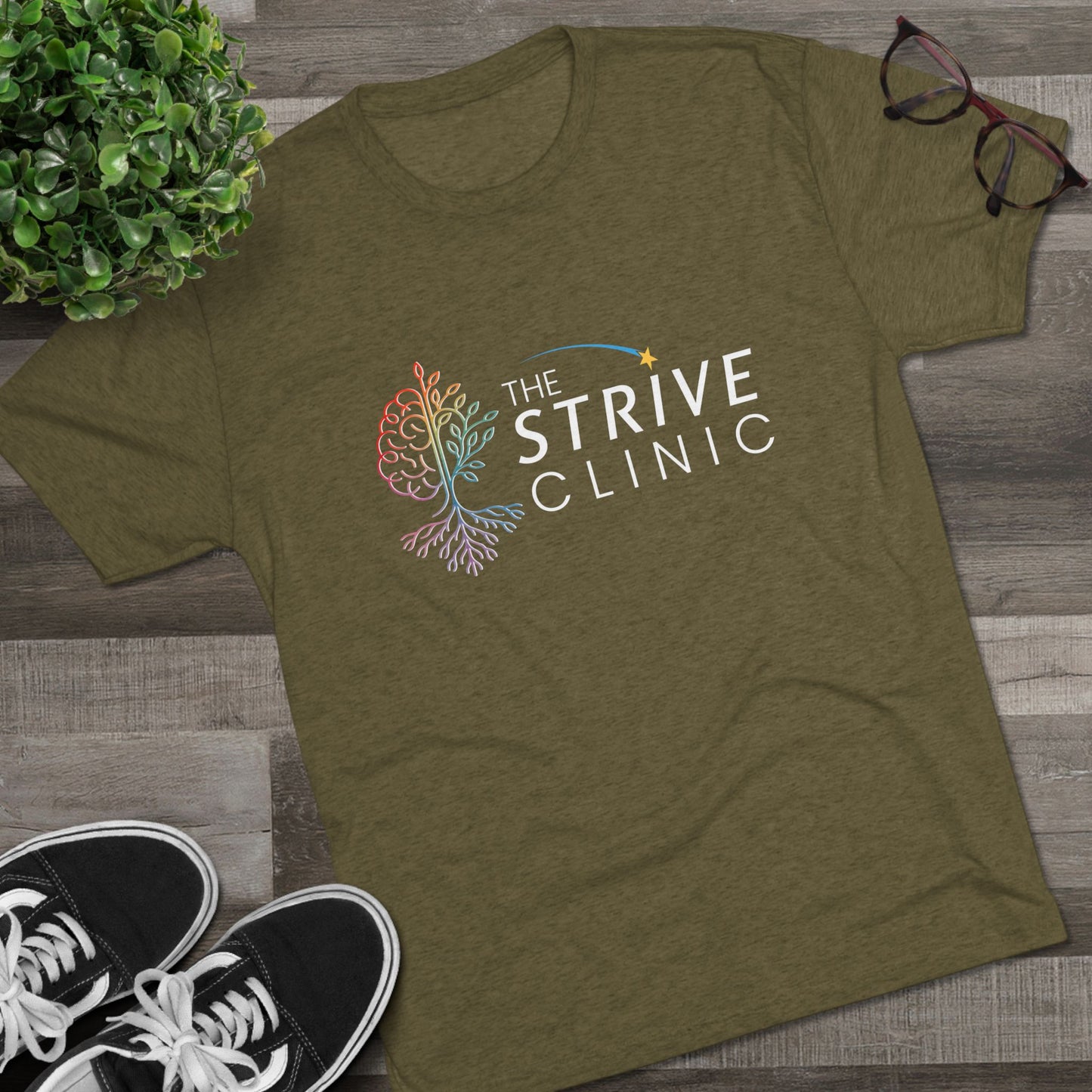 Strive Clinic Brain Tree Tee | Front Print