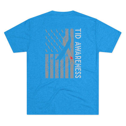 T1D Awareness Sunflower Tee — Front & Back Diabetes Support Shirt