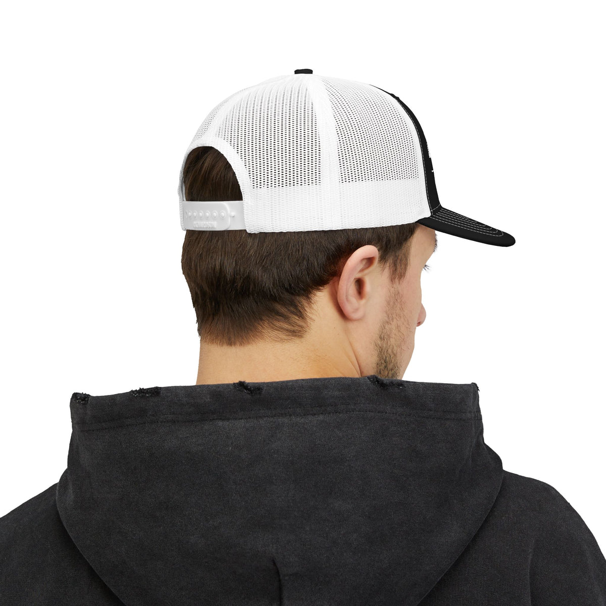 Embroidered Mesh Snapback Hat
