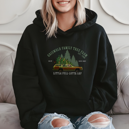 Christmas Tree Farm Hoodie, National Lampoon Griswold Theme, Holiday Sweatshirt, Family Xmas