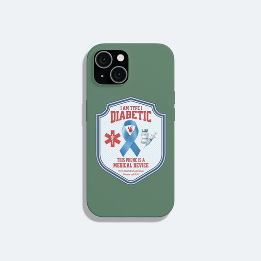 T1D Insulin Dependent Phone Sticker