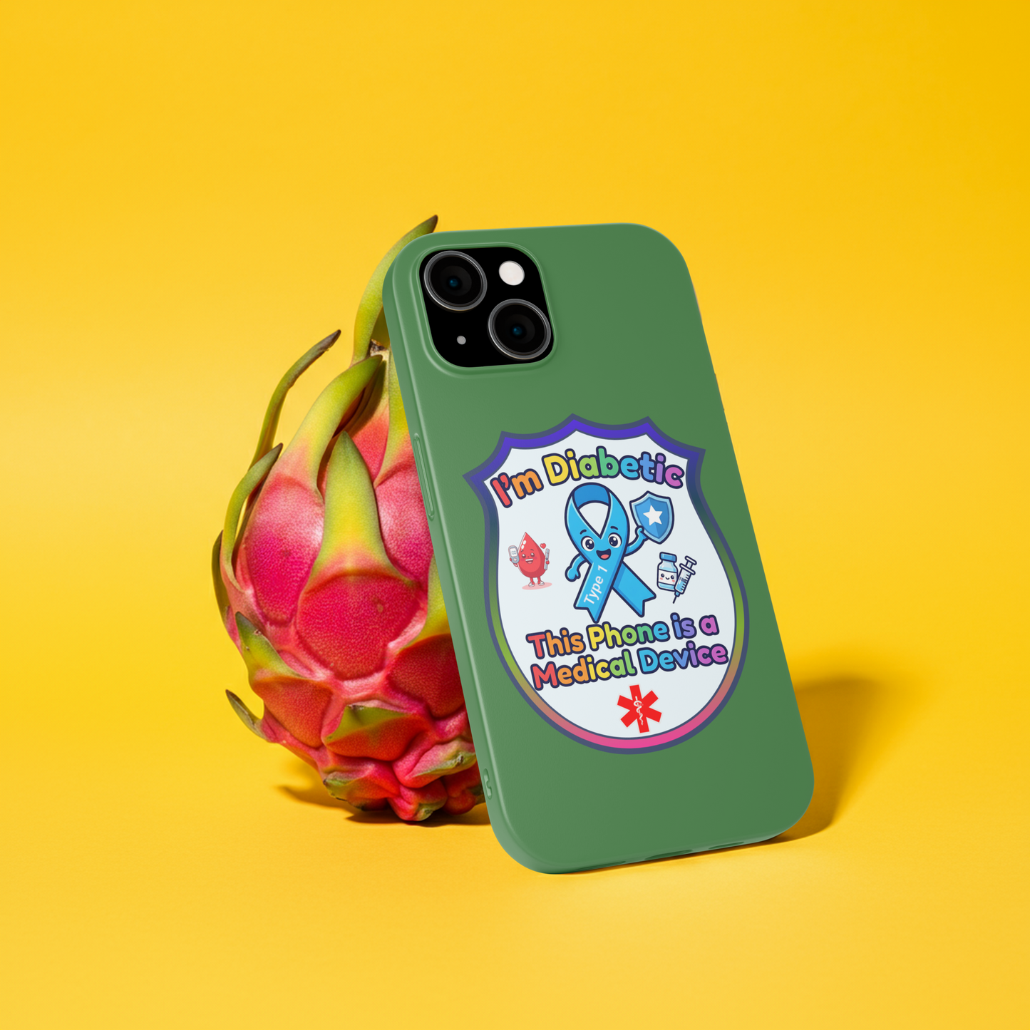 Medical T1D Phone Sticker