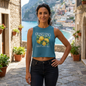 Positano Lemon Crop Top — Amalfi Coast Graphic Tank