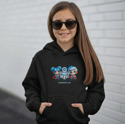 NF Superhero Kids Hoodie — "NF Strong: Strength in Every Nerve"