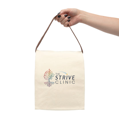 Eco-Friendly Canvas Lunch Bag with Strap - Strive Clinic