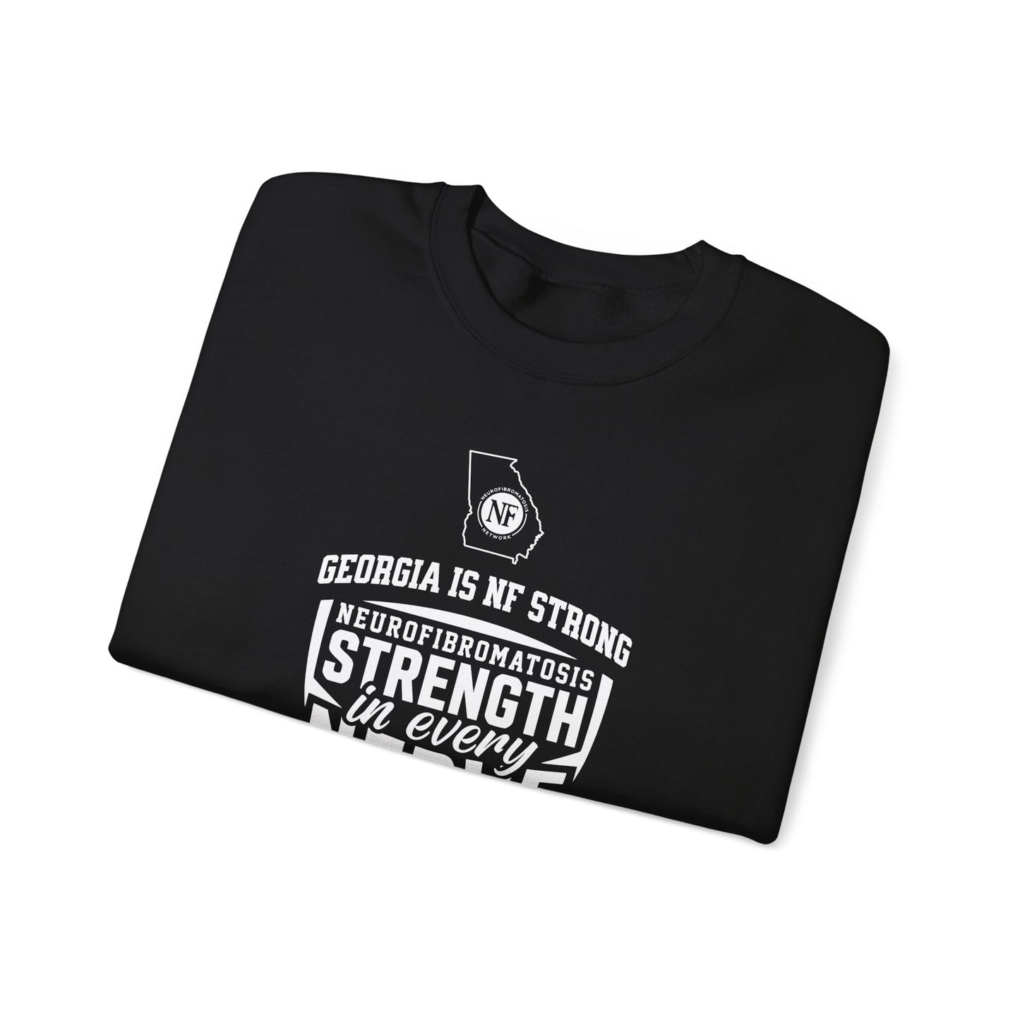 Crewneck Sweatshirt — "Strength in Every Nerve" Georgia Neurofibromatosis Awareness