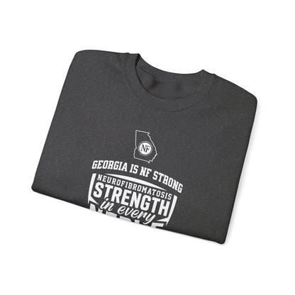 Crewneck Sweatshirt — "Strength in Every Nerve" Georgia Neurofibromatosis Awareness