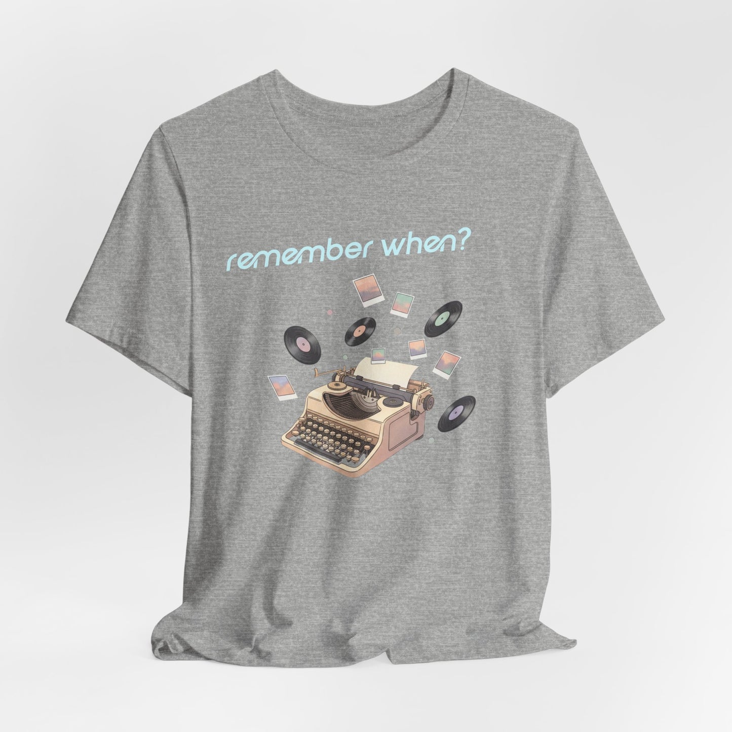 Remember When? Typewriter Tee | fleeting nostalgia, yesterday vibes