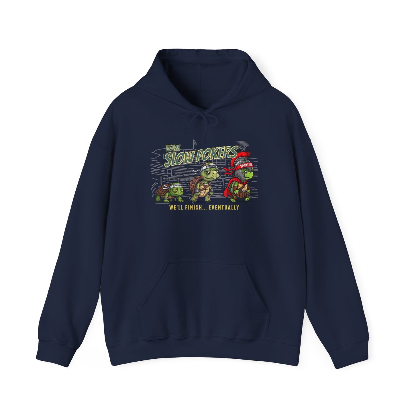 Spartan Slow Pokers Turtle Hoodie | Front & Back Print