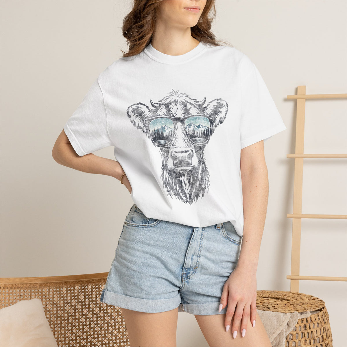 Shaded Cow Graphic Tee