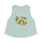 Positano Lemon Crop Top — Amalfi Coast Graphic Tank