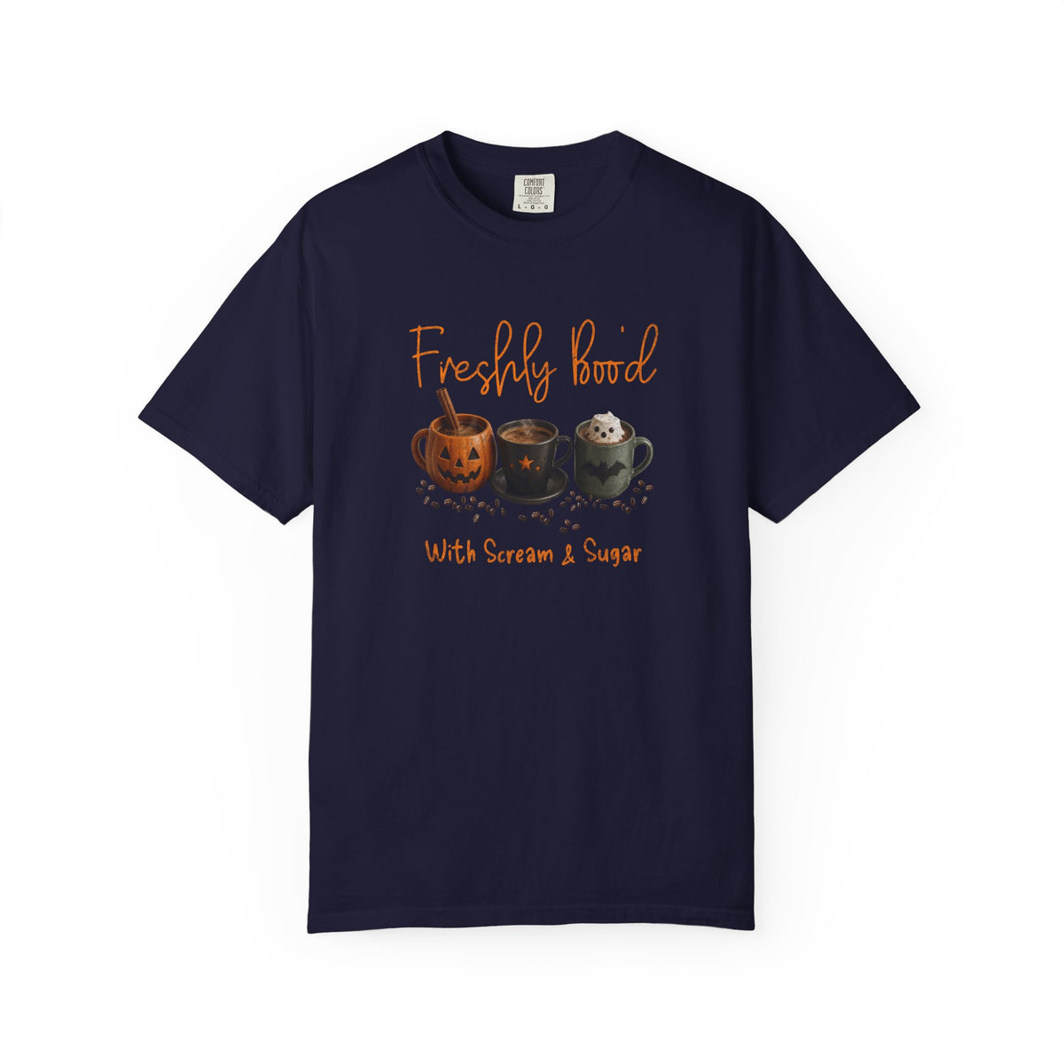 Freshly Brewed Scream & Sugar Coffee Halloween T-Shirt