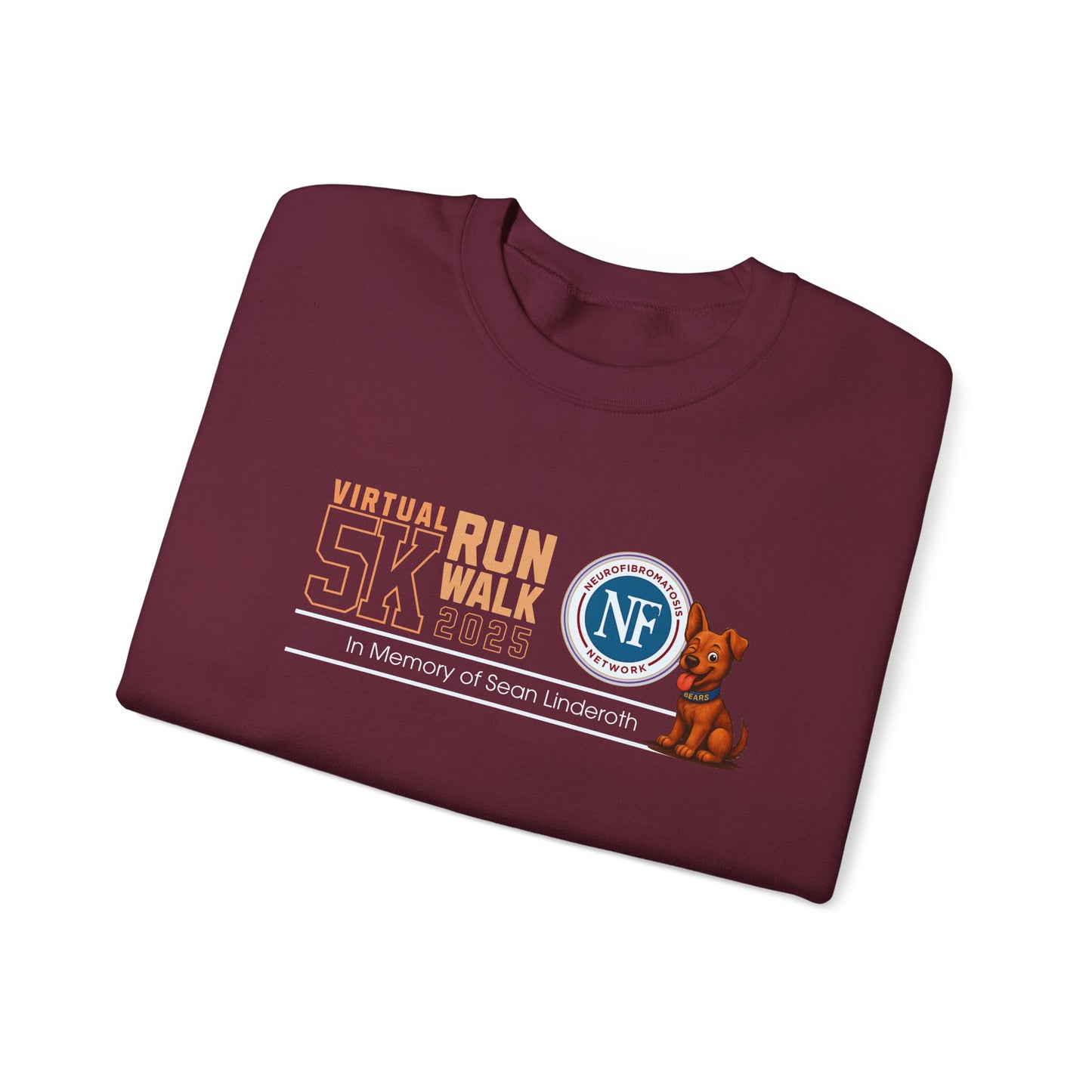 NF Virtual 5K Run/Walk Crewneck Sweatshirt — In Memory of Sean