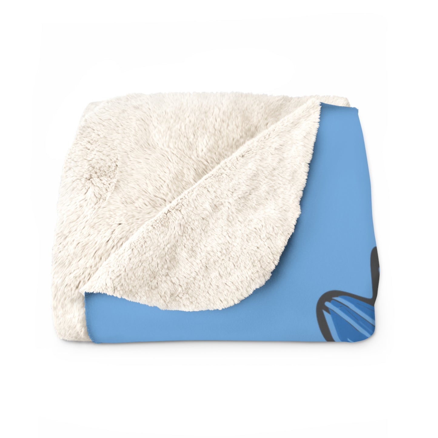 Personalized T1D Warrior Sherpa Fleece Blanket
