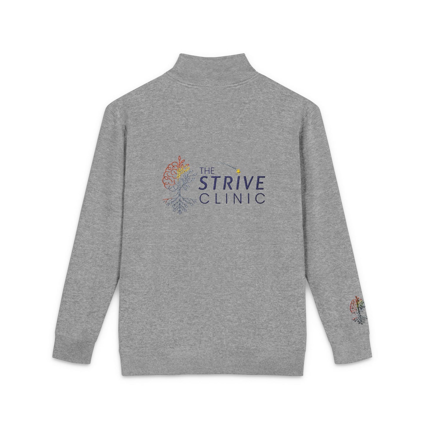 Cotton Heritage Embroidered Quarte Zip Fleece Pullover  - Strive