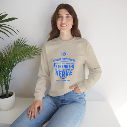 Crewneck Sweatshirt — "Strength in Every Nerve" Georgia Neurofibromatosis Awareness