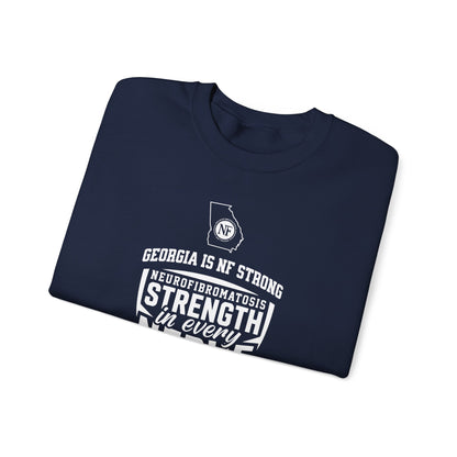 Crewneck Sweatshirt — "Strength in Every Nerve" Georgia Neurofibromatosis Awareness