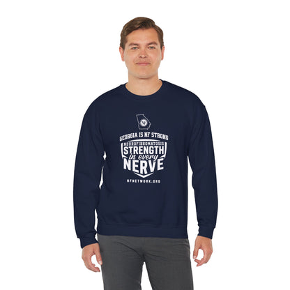 Crewneck Sweatshirt — "Strength in Every Nerve" Georgia Neurofibromatosis Awareness