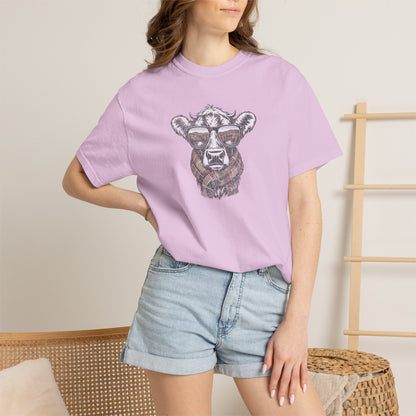 Rustic Fall Cow Cozy Tee