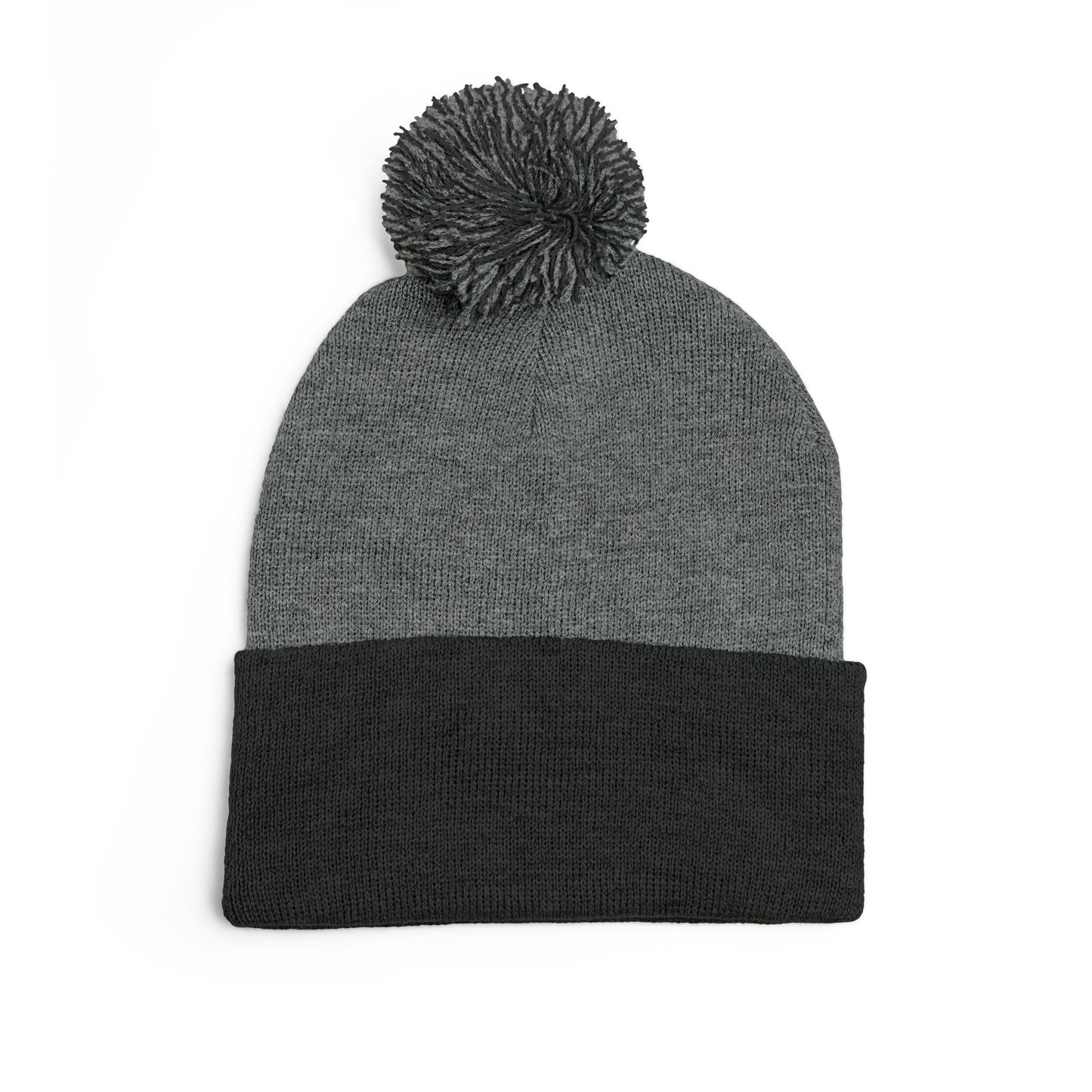 Embroidered Pom-Pom Knit Cap — The Strive Clinic Logo Beanie