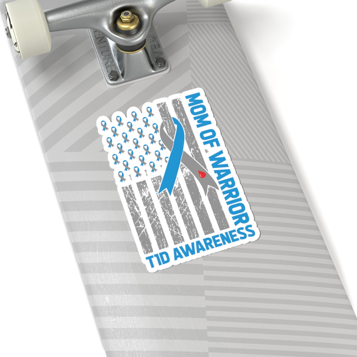 Mom of a T1D Warrior Vinyl Sticker