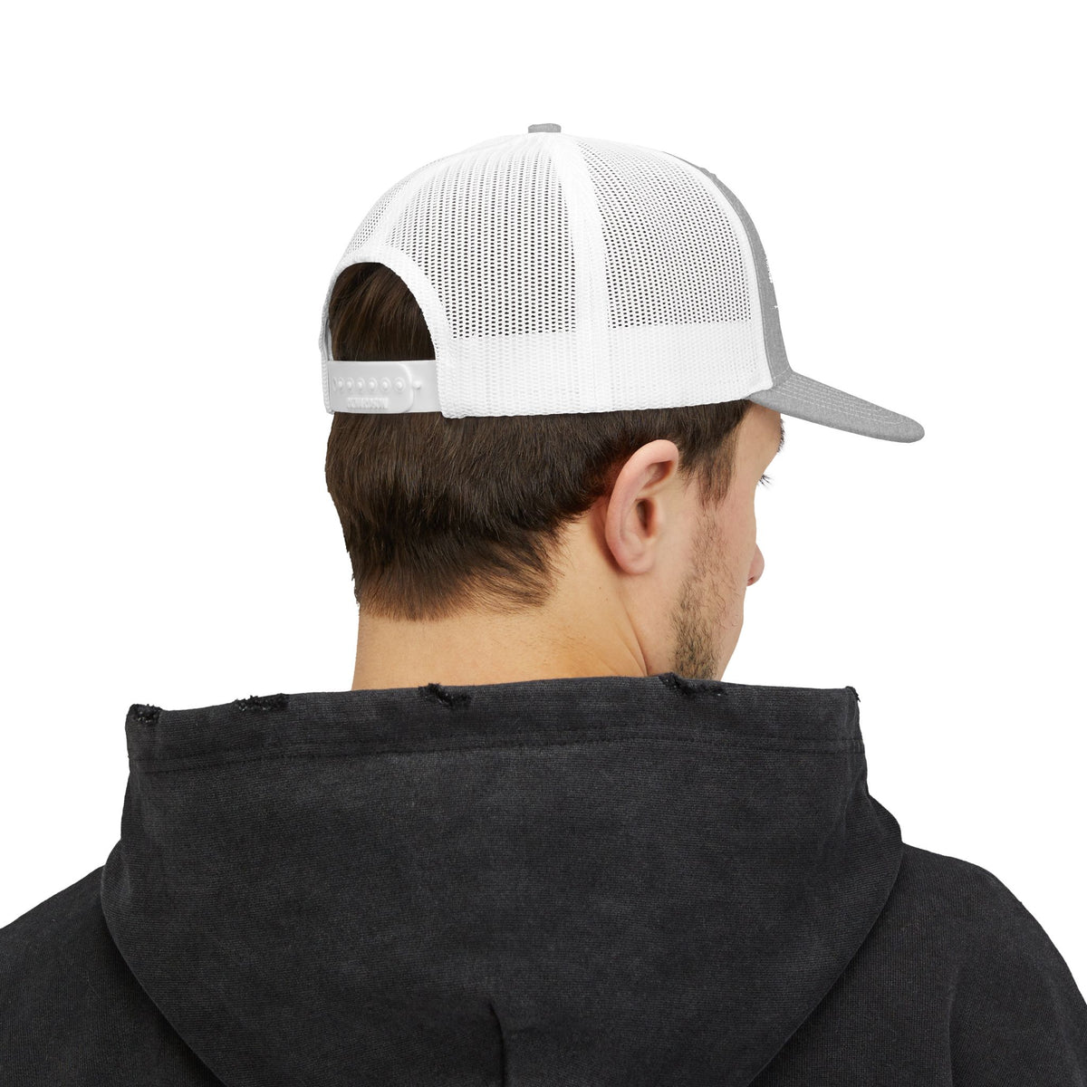 Embroidered Mesh Snapback Hat