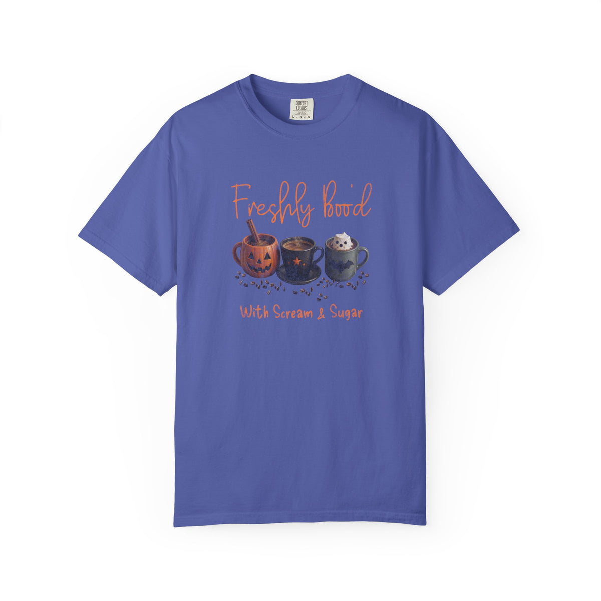Freshly Brewed Scream & Sugar Coffee Halloween T-Shirt