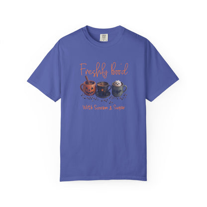 Freshly Brewed Scream & Sugar Coffee Halloween T-Shirt
