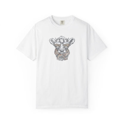 Rustic Fall Cow Cozy Tee